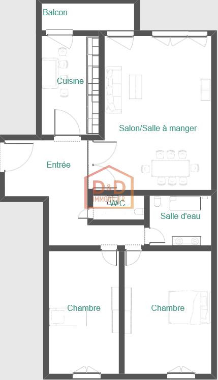 Appartement à Schifflange, 90 m², 2 chambres, 778 624 €