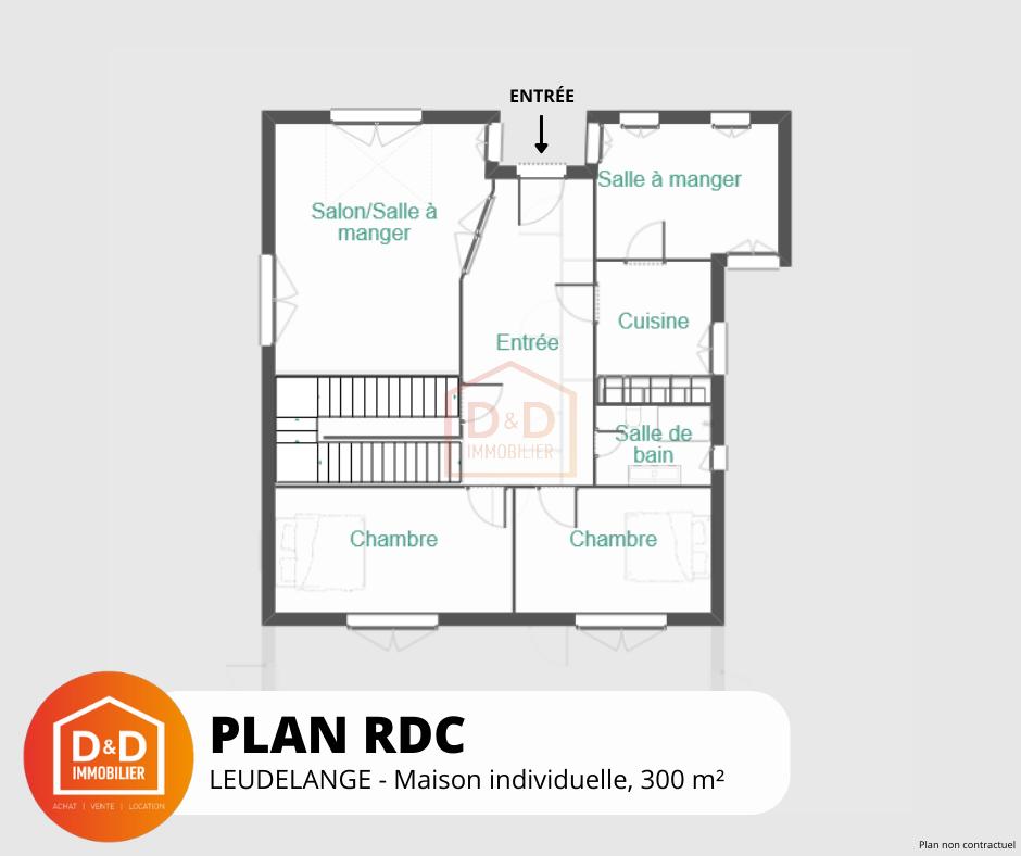 Maison à Leudelange, 300 m², 5 chambres, 1 salle de bain, 1 garage, 2 180 000 €