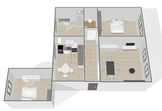 Appartement à Esch-Sur-Alzette, 92 m², 2 chambres, 1 salle de bain, 1 garage, 1 800 €/mois