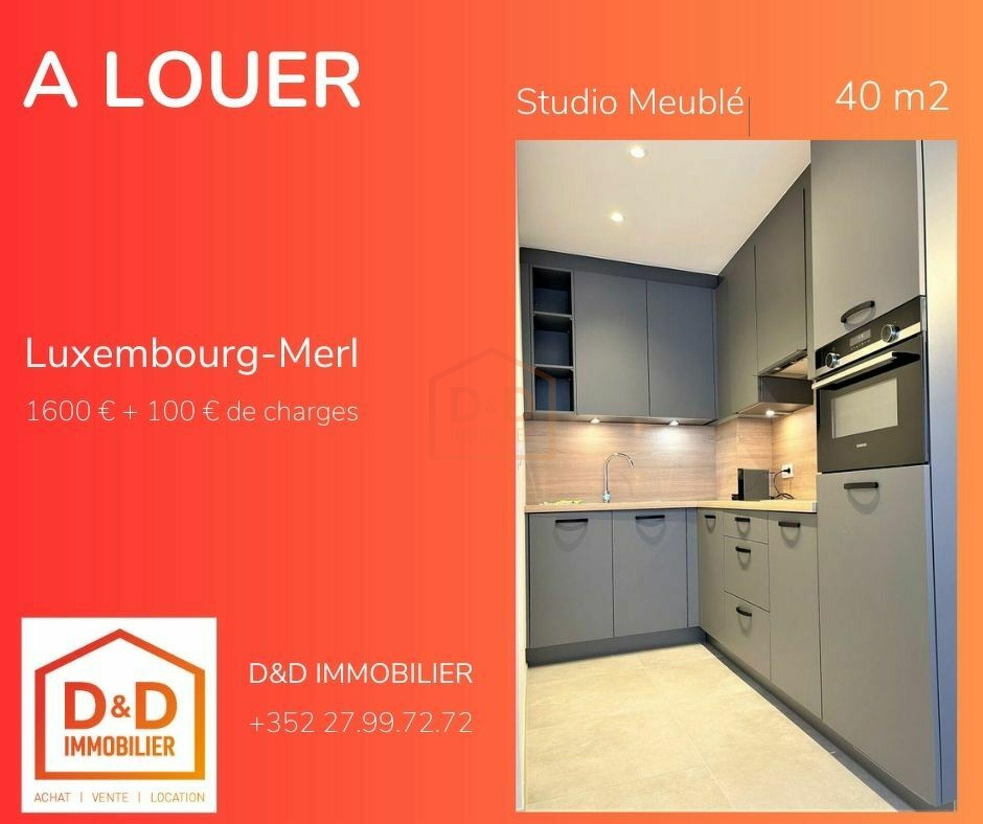 Appartement à Luxembourg-Merl, 40 m², 1 salle de bain, 1 600 €/mois
